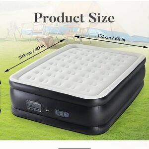 Inflatable Air Mattress with Built-in Pump